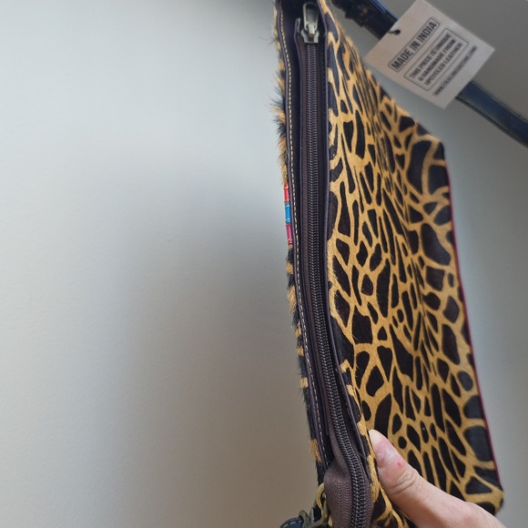 Animal Print Crossbody Bag with Colorful Stripe - Picture 16 of 16